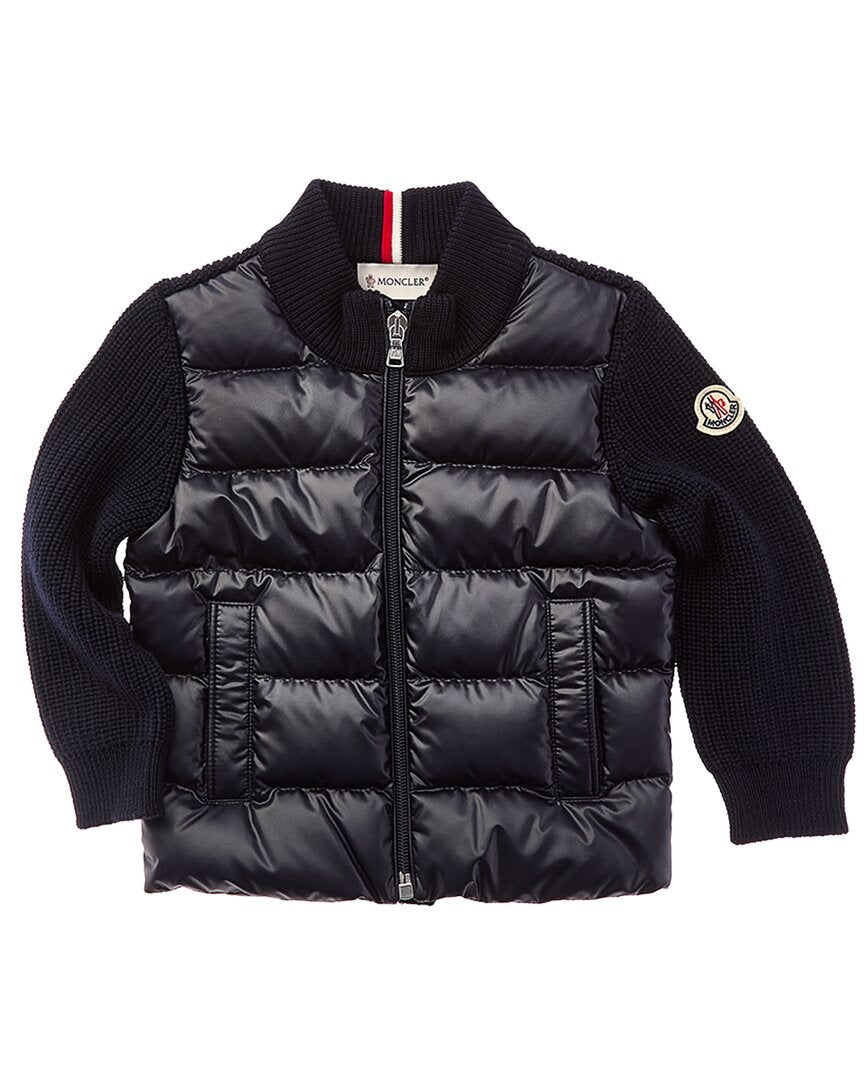 Moncler Moncler Puffer Front Wool Down Jacket
