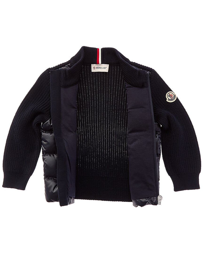 Moncler Moncler Puffer Front Wool Down Jacket