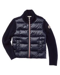 Moncler Moncler Puffer Front Wool Down Jacket