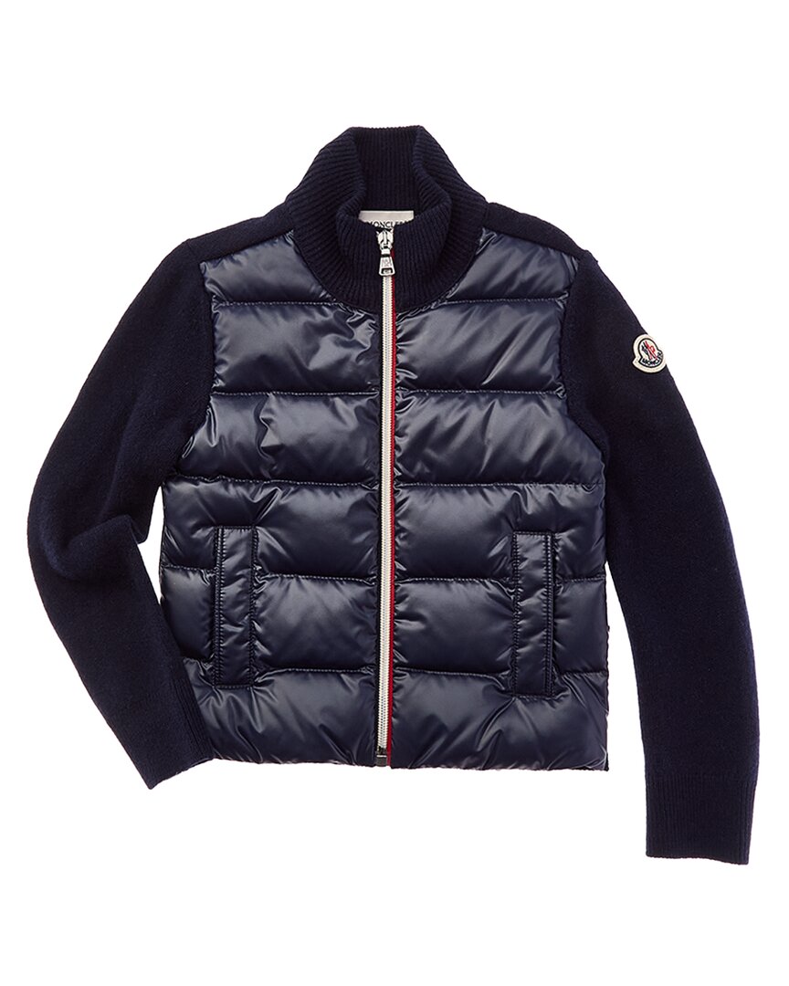 Moncler Moncler Puffer Front Wool Down Jacket