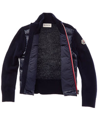 Moncler Moncler Puffer Front Wool Down Jacket