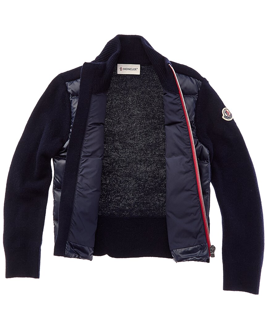 Moncler Moncler Puffer Front Wool Down Jacket