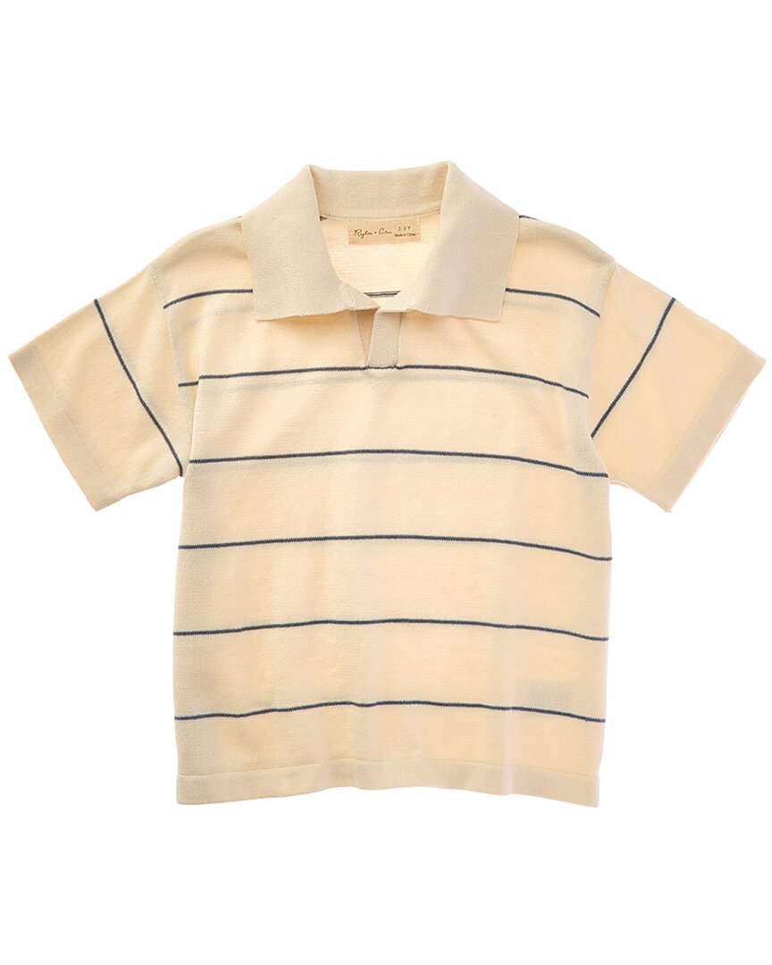 Rylee + Cru Collective Rylee + Cru Collective Chandler Knit Polo Shirt