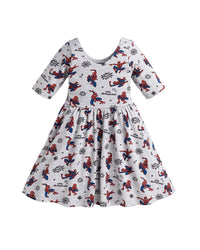 MONICA + ANDY Monica + Andy Ribbed Let's Twirl Dress