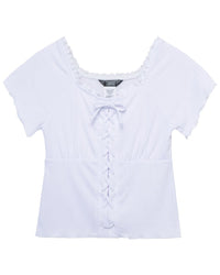 Truce Mock Lace-Up Knit Top