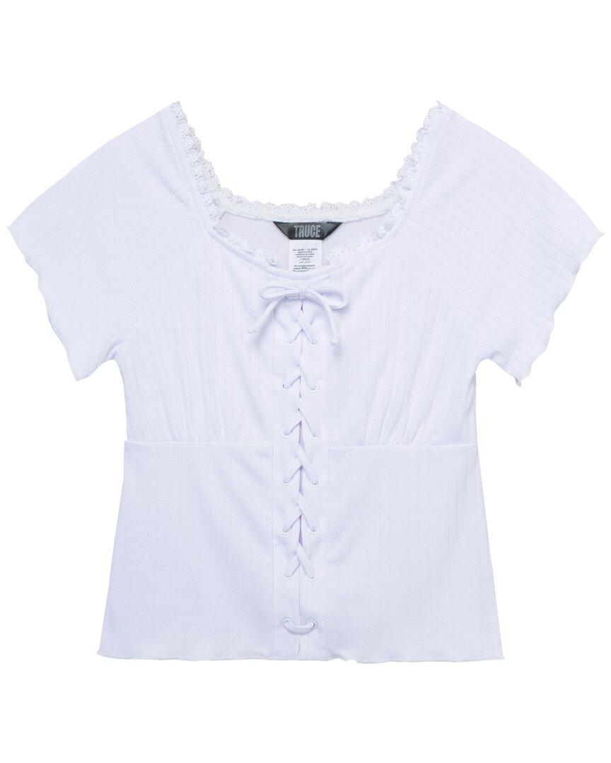 Truce Mock Lace-Up Knit Top
