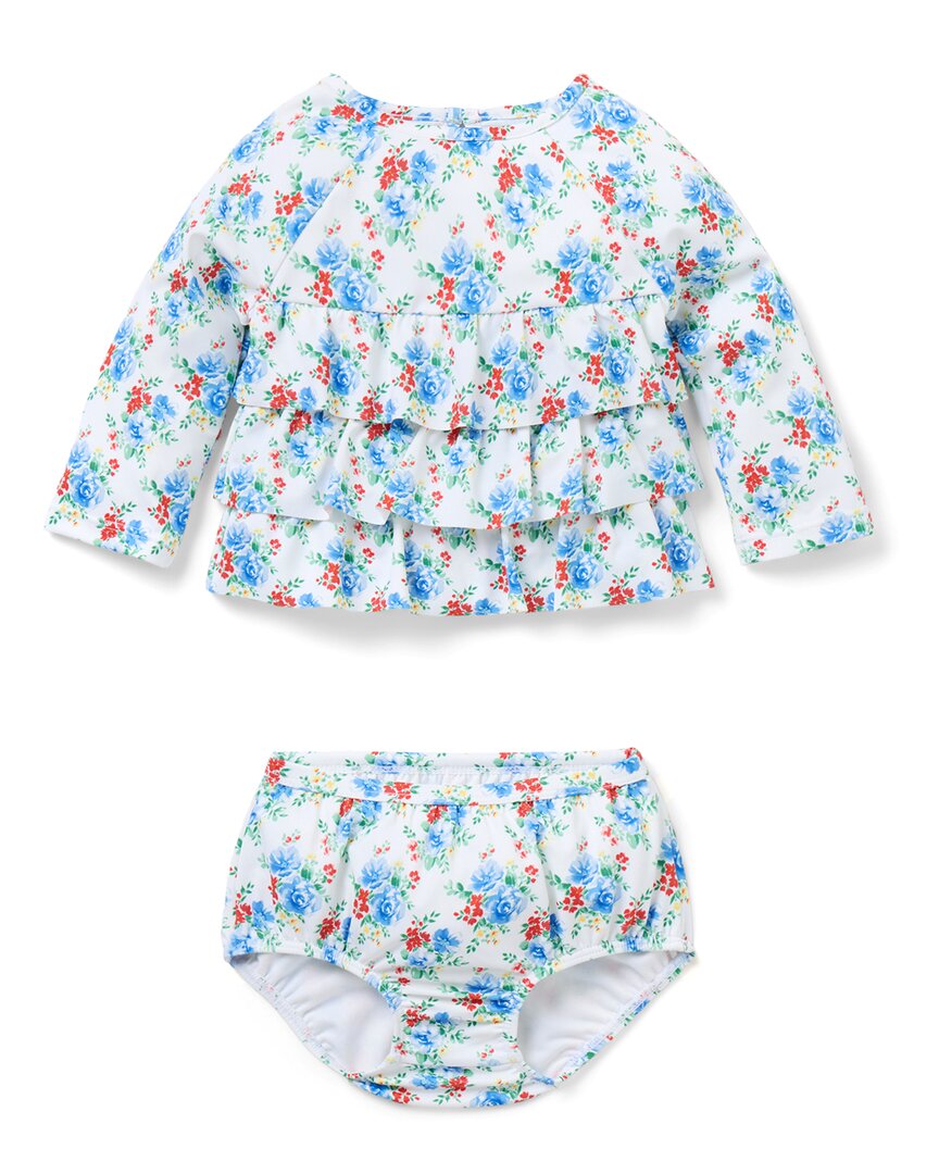 Janie And Jack Recycled Floral Rashguard 2Pc Swimsuit