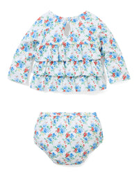 Janie And Jack Recycled Floral Rashguard 2Pc Swimsuit