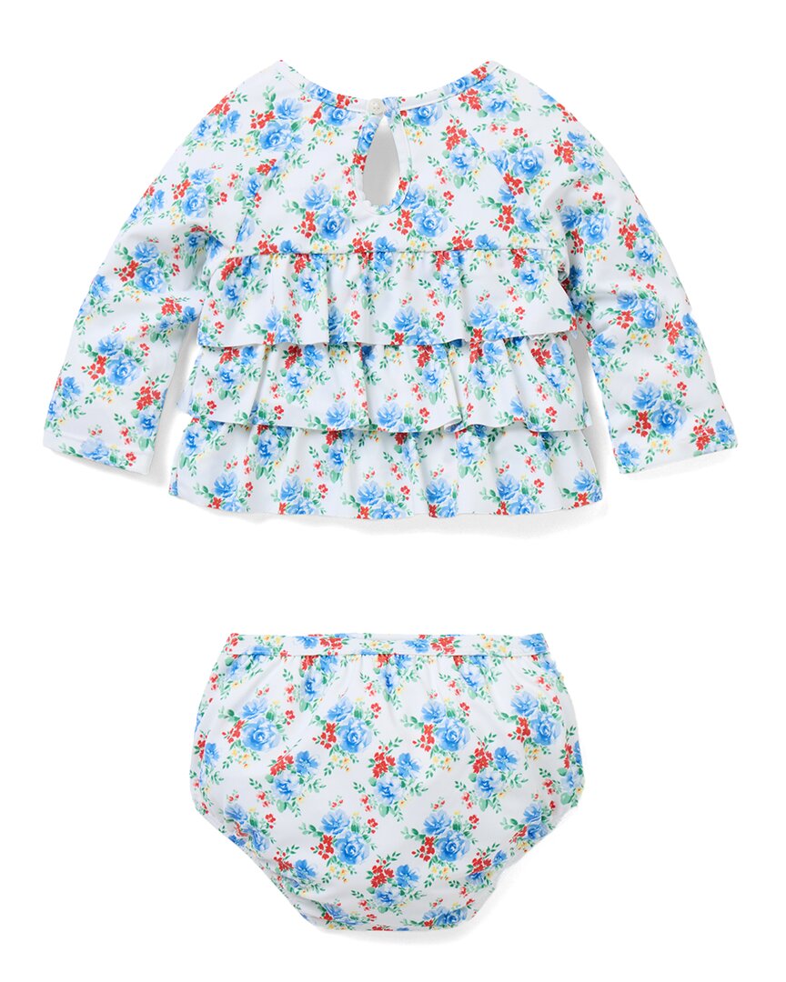 Janie And Jack Recycled Floral Rashguard 2Pc Swimsuit