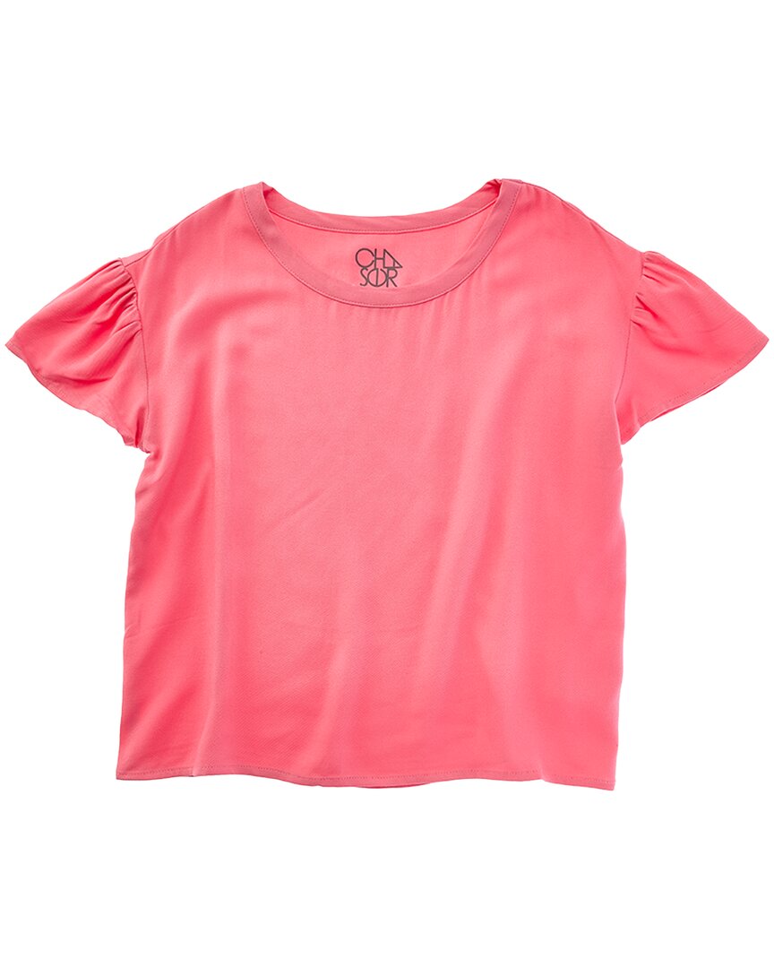 Chaser Woven Flutter Sleeve Top