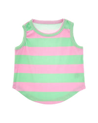 Chaser Baby Stretch Rib Shirttail Muscle Tank Top