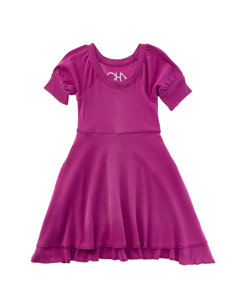 Chaser Baby Rib Puff Sleeve Dress