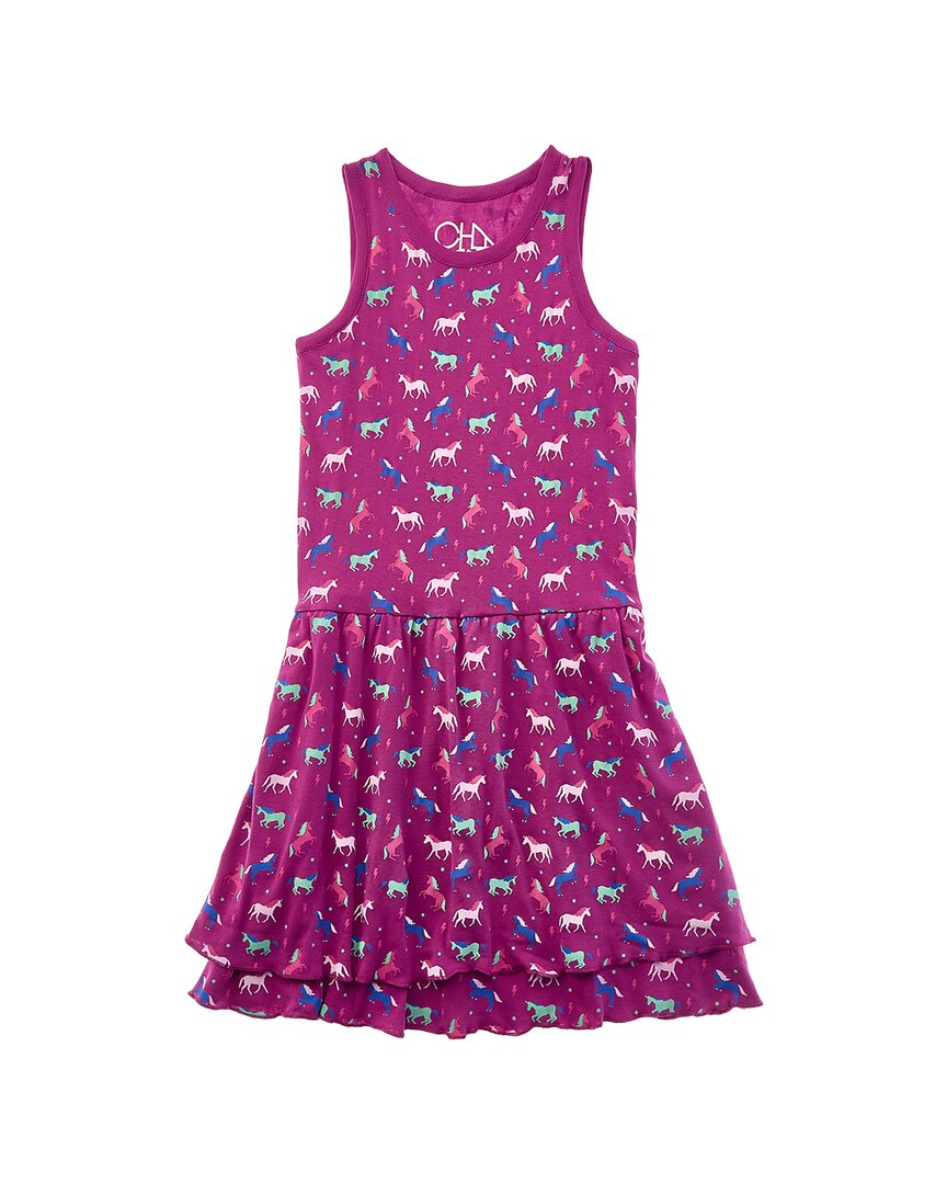 Chaser Baby Rib Tiered Tank Dress