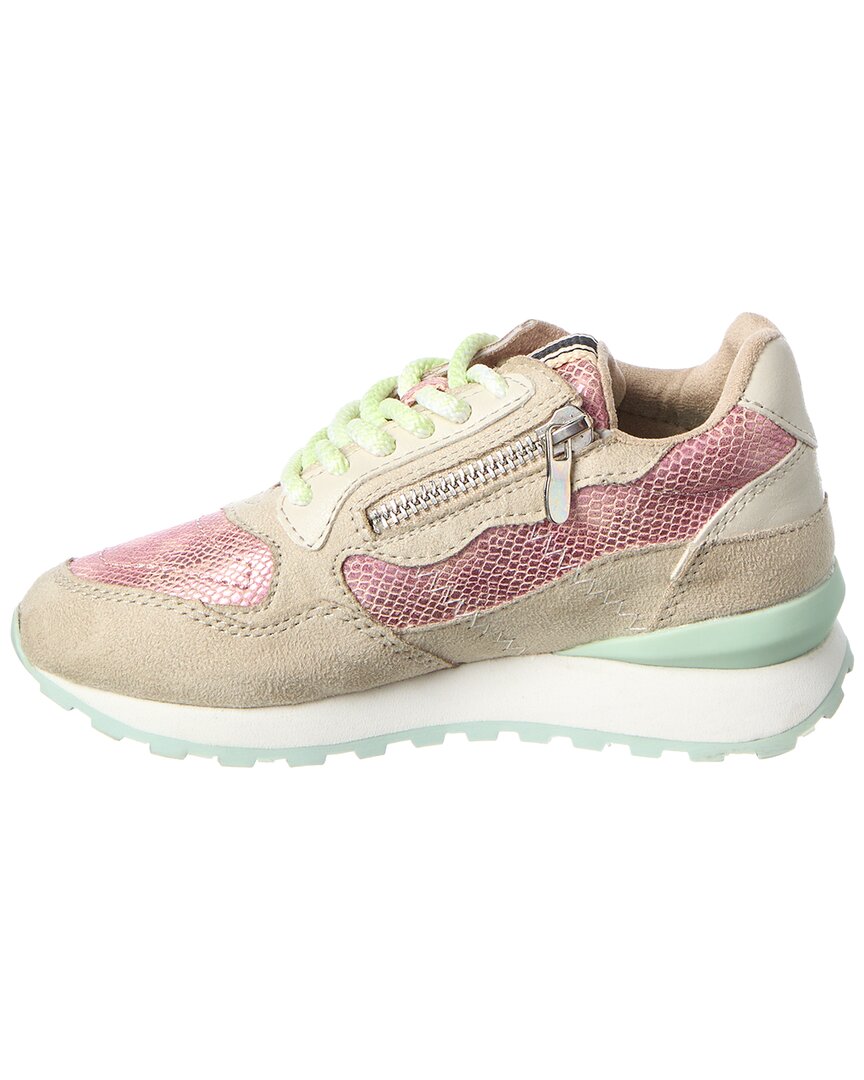 Shushop Phoebe Leather-Trim Sneaker