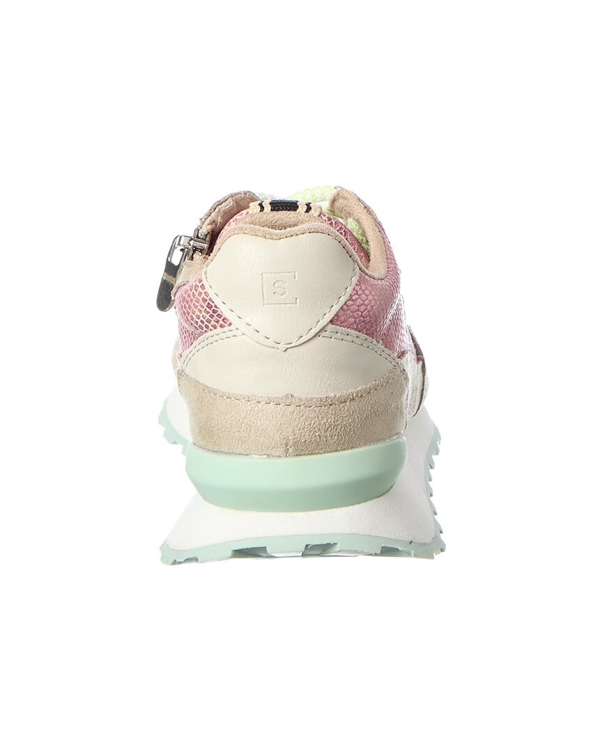 Shushop Phoebe Leather-Trim Sneaker