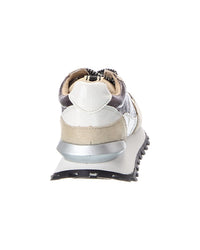 Shushop Phoebe Leather-Trim Sneaker