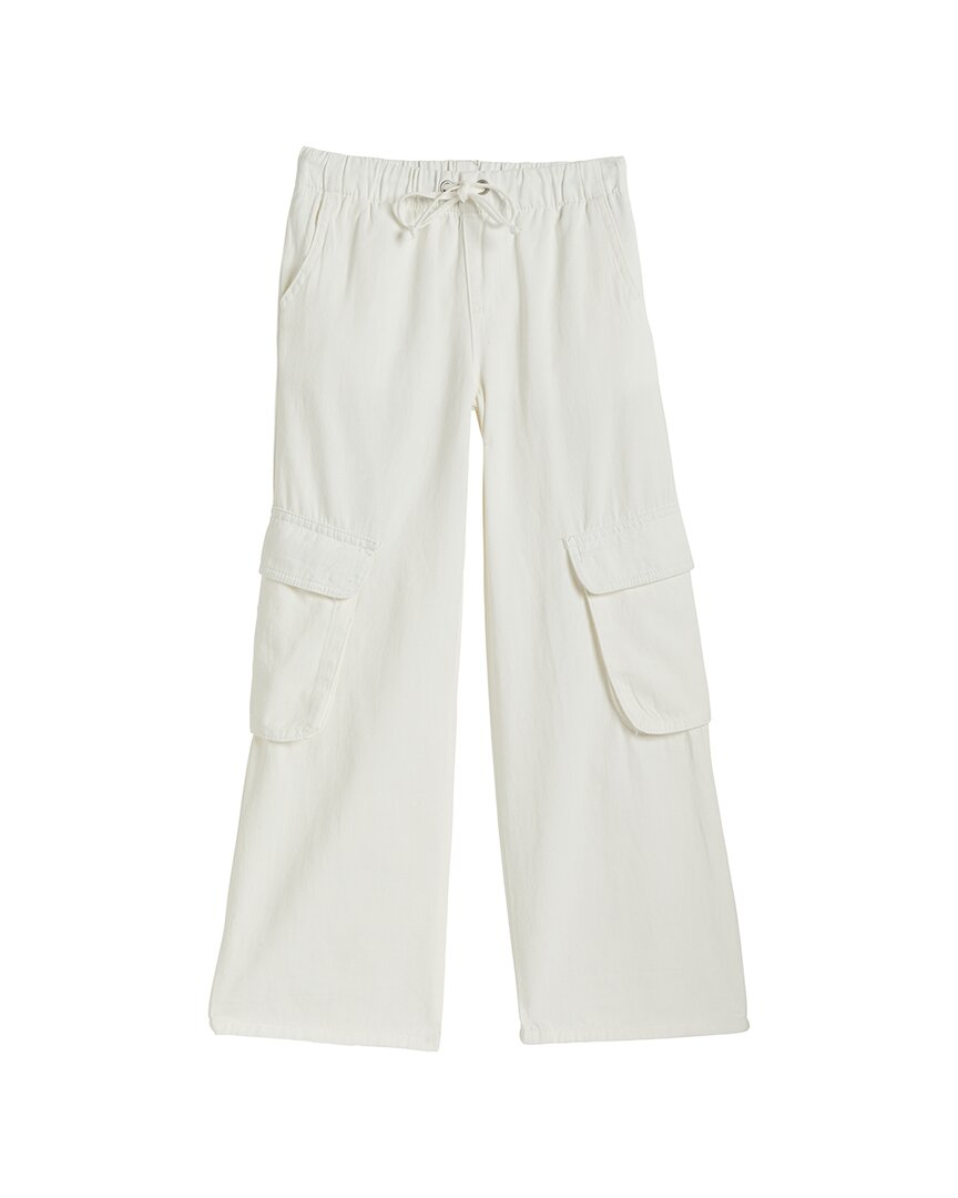 Tractr Jeans Cargo Pocket Pull-On Wide Leg Pant With Drawstring