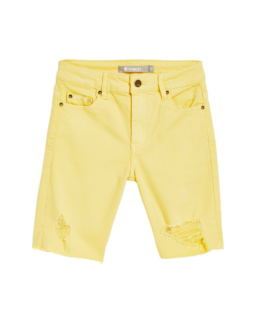 Tractr Jeans Diane Destructed Bermuda Short