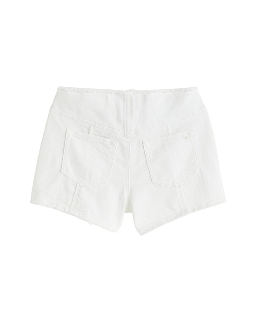 Tractr Jeans Front Yoke Paneled Side Slit Short