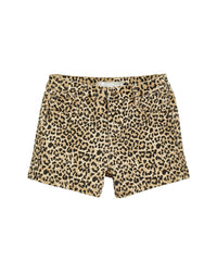 Tractr Jeans Leopard Print Weekender Short
