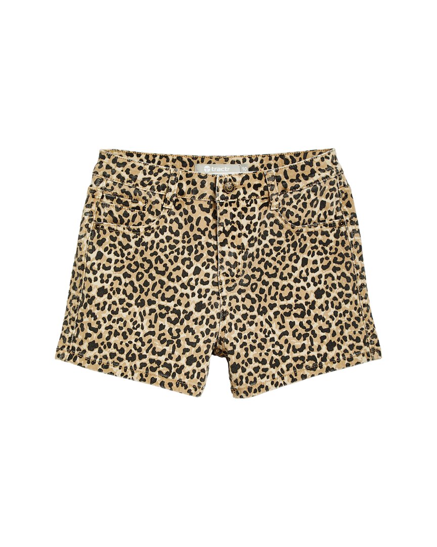 Tractr Jeans Leopard Print Weekender Short