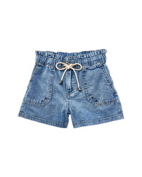 Tractr Jeans Paper Bag Waist Short