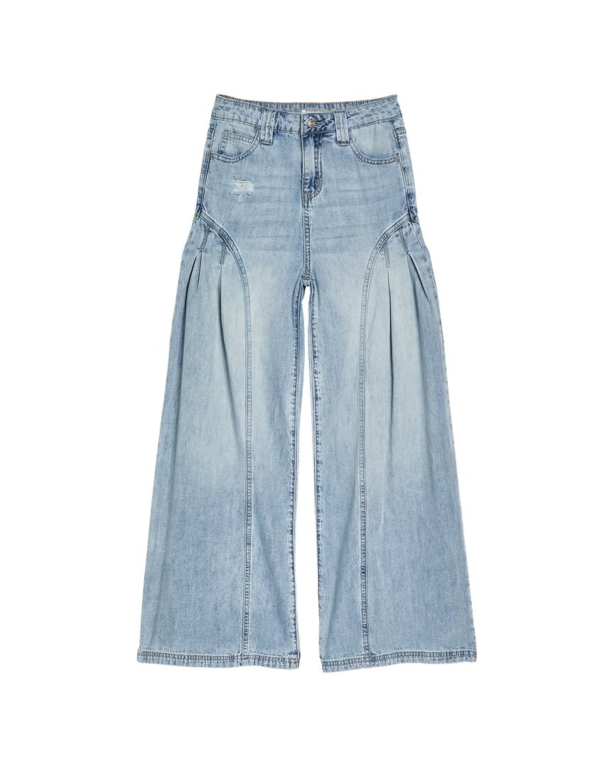 Tractr Jeans Pleated Side Wide Leg Pant