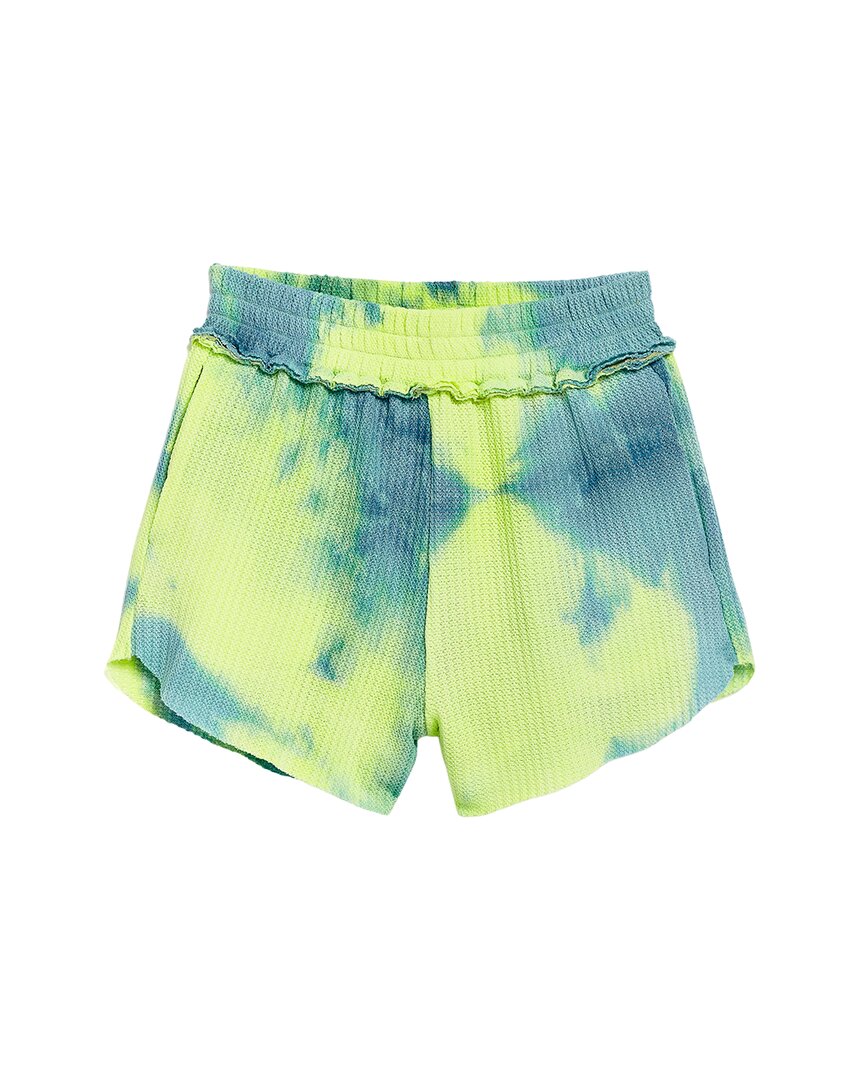 Tractr Jeans Smocked Waist Tie Dye Knit Short