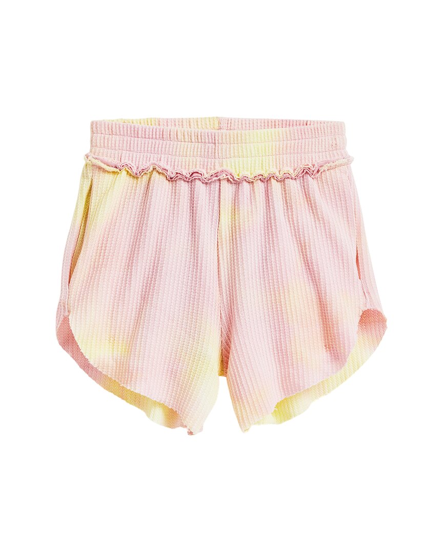 Tractr Jeans Smocked Waist Tie Dye Knit Short