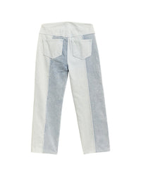 Tractr Jeans Striped Indigo Panel Weekender Pant