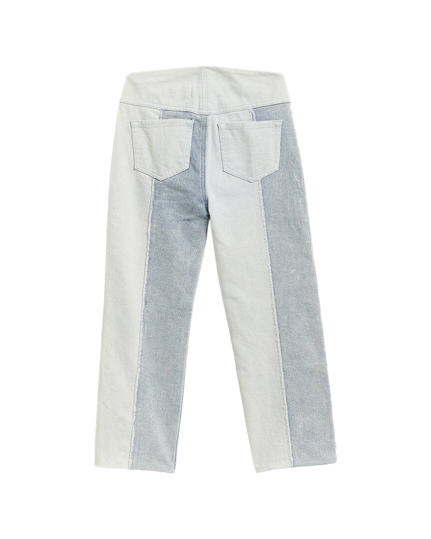Tractr Jeans Striped Indigo Panel Weekender Pant
