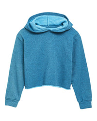 Tractr Jeans Color Knit Crop Hoodie