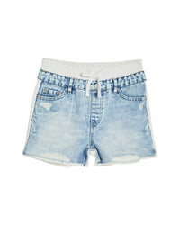 Tractr Jeans French Terry Denim Combo Short