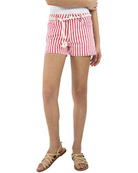 Tractr Jeans Mid Rise Stripe Short