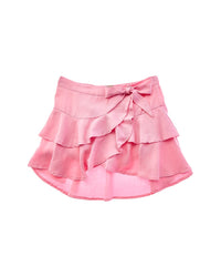Tractr Jeans Ruffle Tiered Skort