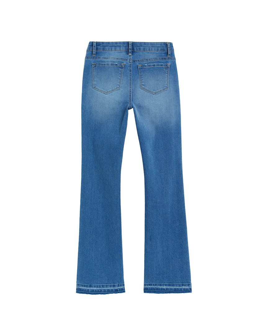 Tractr Jeans Five Pocket Basic Bootcut Pant With Fray Hem