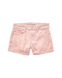 Tractr Jeans Brittany Star Print Color Short With Fray
