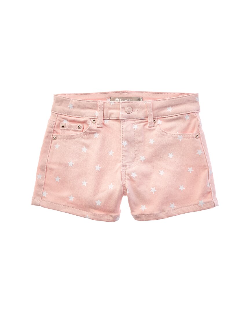 Tractr Jeans Brittany Star Print Color Short With Fray