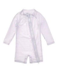 Flap Happy White Rash Guard Romper