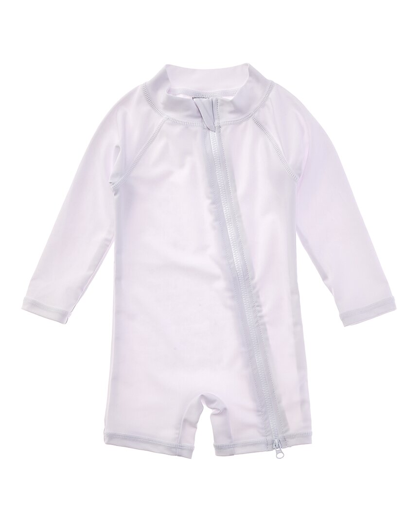 Flap Happy White Rash Guard Romper