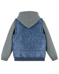 Andy & Evan Hoodie Vest Combo Jacket