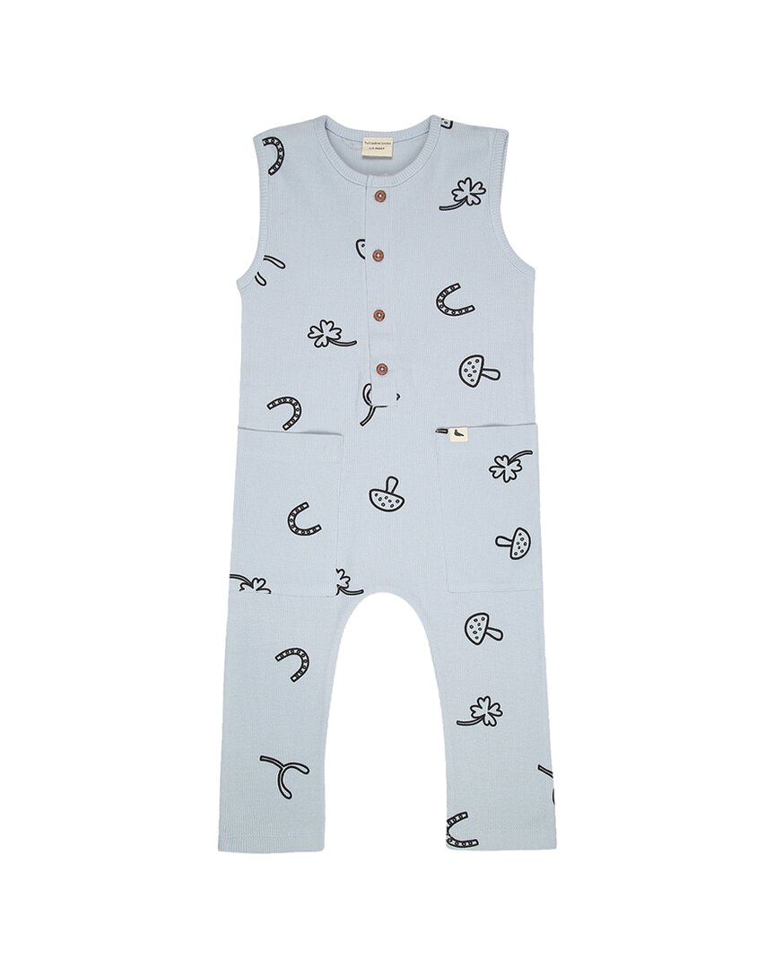 Turtledove London Lucky Rib Overall Blue 6X (Little Girl L)