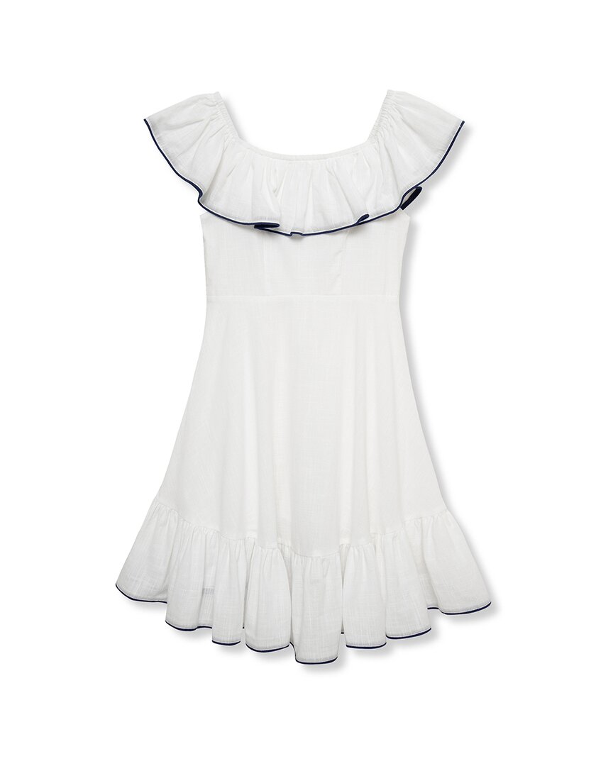 Habitual Ruffle Neckline Hi-Low Dress