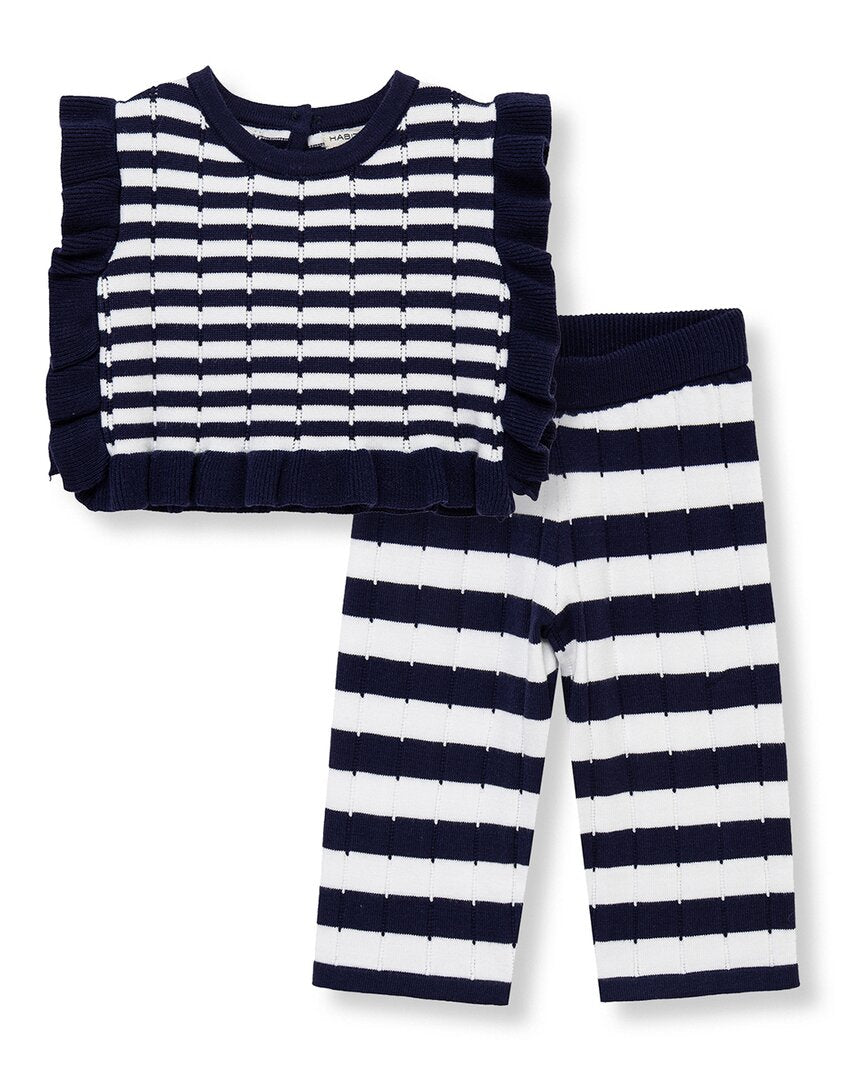 Habitual 2Pc Mixed Stripe Pant Set