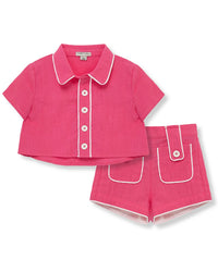 Habitual 2Pc Piped Short Set