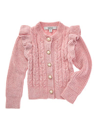 Badgley Mischka Badgley Mischka Chenille & Metallic Yarns Cardigan