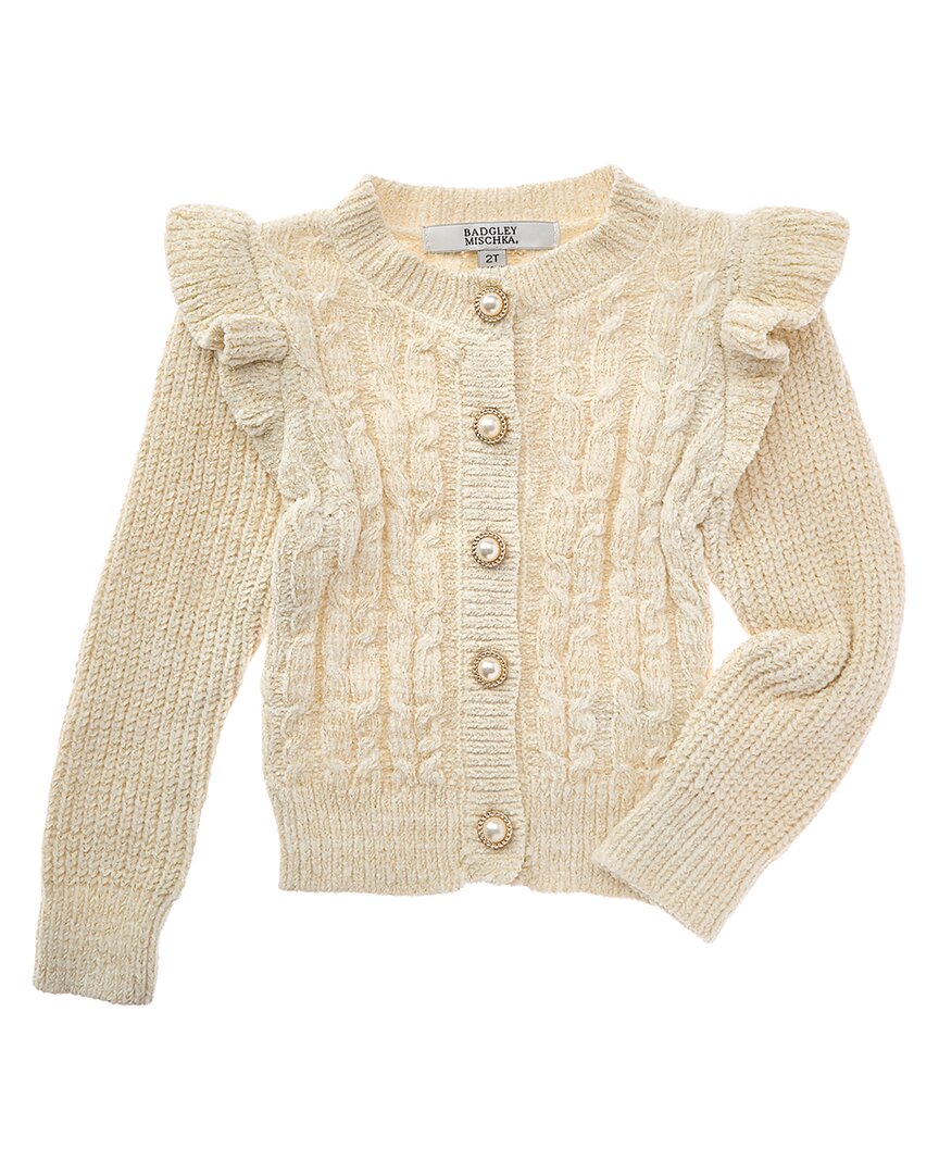Badgley Mischka Badgley Mischka Chenille & Metallic Yarns Cardigan