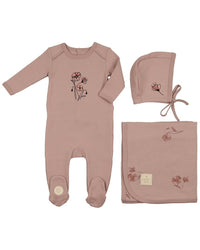 Mon Tresor Flower Sketch Layette Set