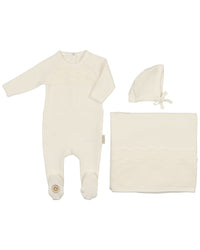 Mon Tresor Look Of Lace Layette Set