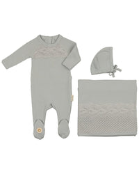 Mon Tresor Look Of Lace Layette Set